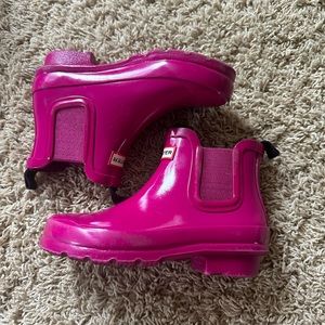 Girls Hunter low rain boots pink 13
